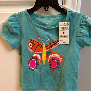 Epic Threads Kids Butterfly Tee - Teal
